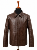 Heritage Croc Leather Jacket - Khaal