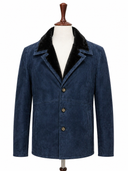Midnight Shearling Suede Jacket - Khaal