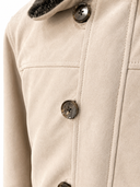 Ivory Shearling Suede Jacket - Khaal