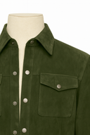 SLJ4 Suede Shirt Khaki Green - Khaal