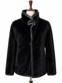 Midnight Shearling Suede Jacket - Khaal