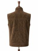 Vintage Suede Leather Vest - Khaal