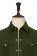SLJ4 Suede Shirt Khaki Green - Khaal